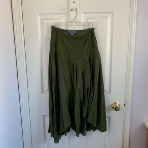 Anthropologie green skirt